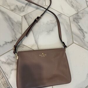 Kate spade cross body bag greyish purple